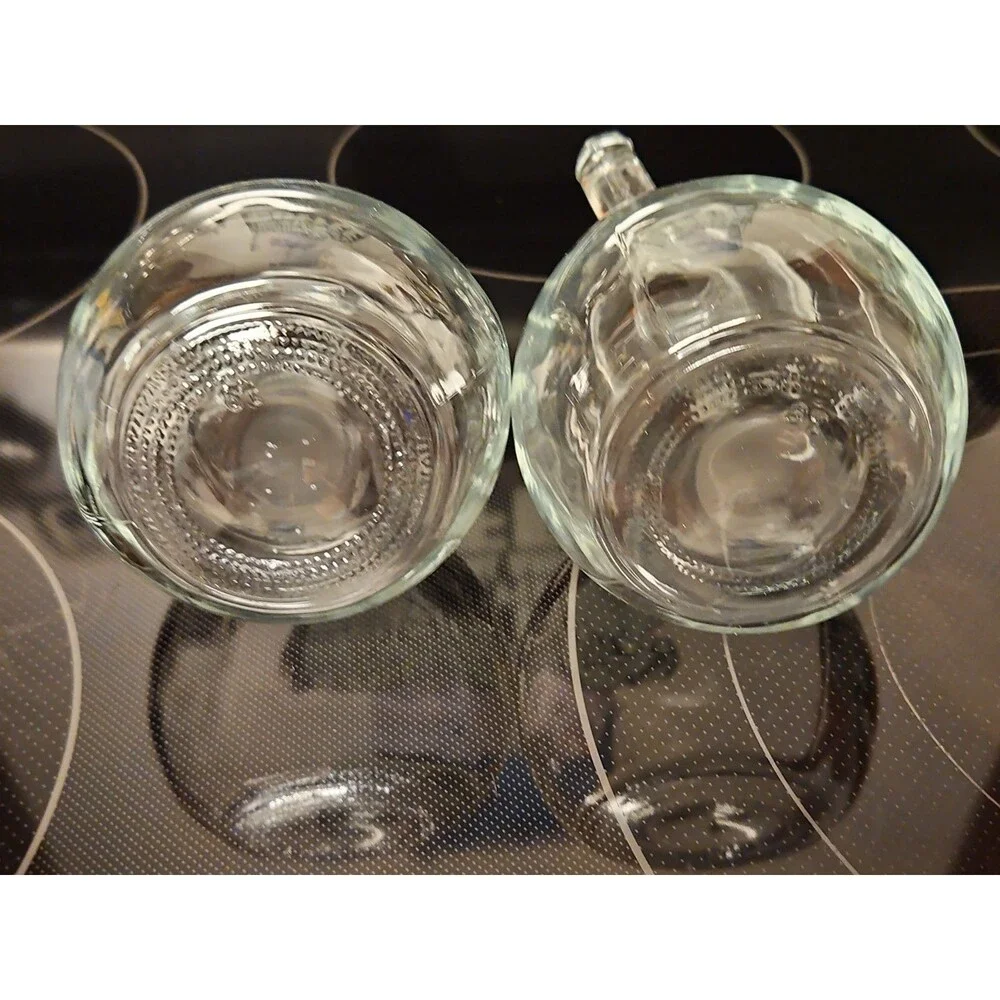 Vintage Anchor Hocking Cruet Set W/ Stoppers Oil & Vinegar Serving Set